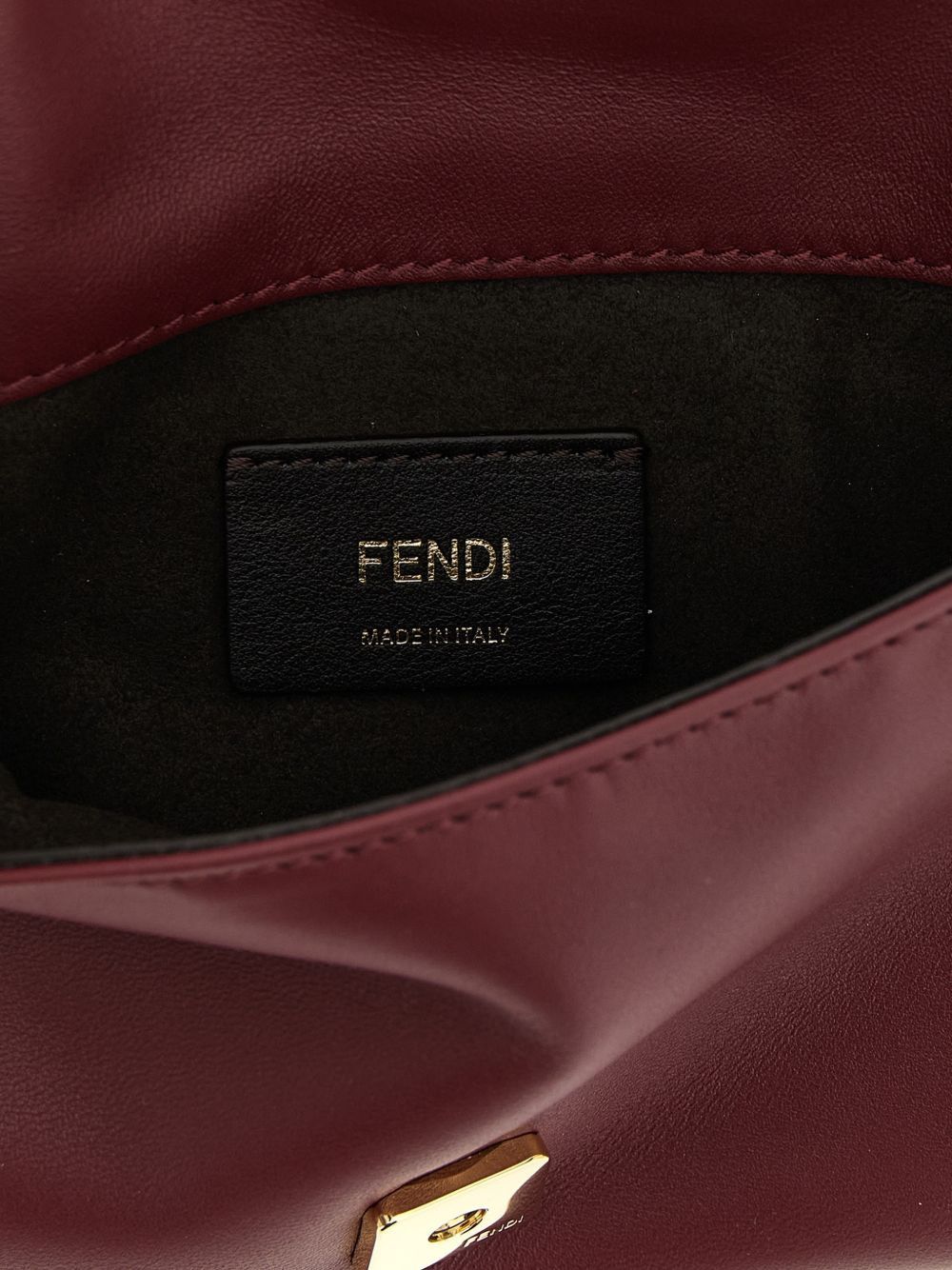 Fendi MAMMA BAGUETTE LEATHER POUCH Size ONE SIZE - 2 Thumbnail