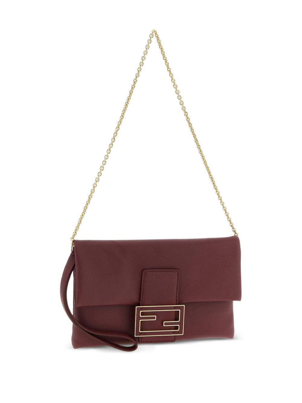 Fendi MAMMA BAGUETTE LEATHER POUCH Size ONE SIZE - 4 Thumbnail