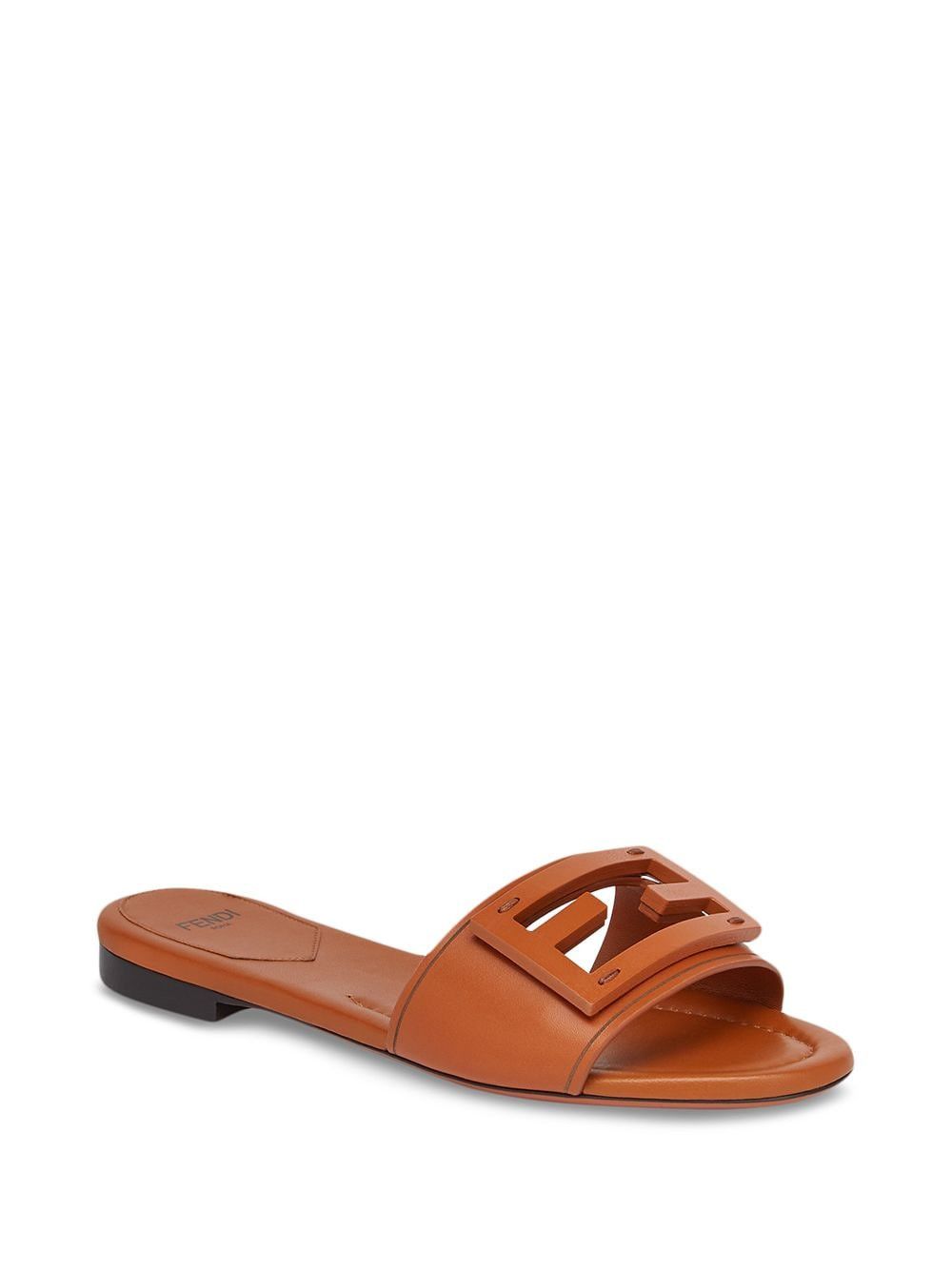 Fendi BAGUETTE LEATHER SLIDES Size US 6 / IT 36 - 2 Thumbnail