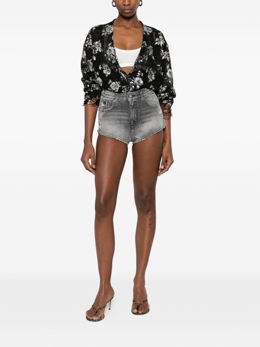Diesel DENIM COTTON SHORTS Size 27" / US 4 / IT 40 - 3 Thumbnail