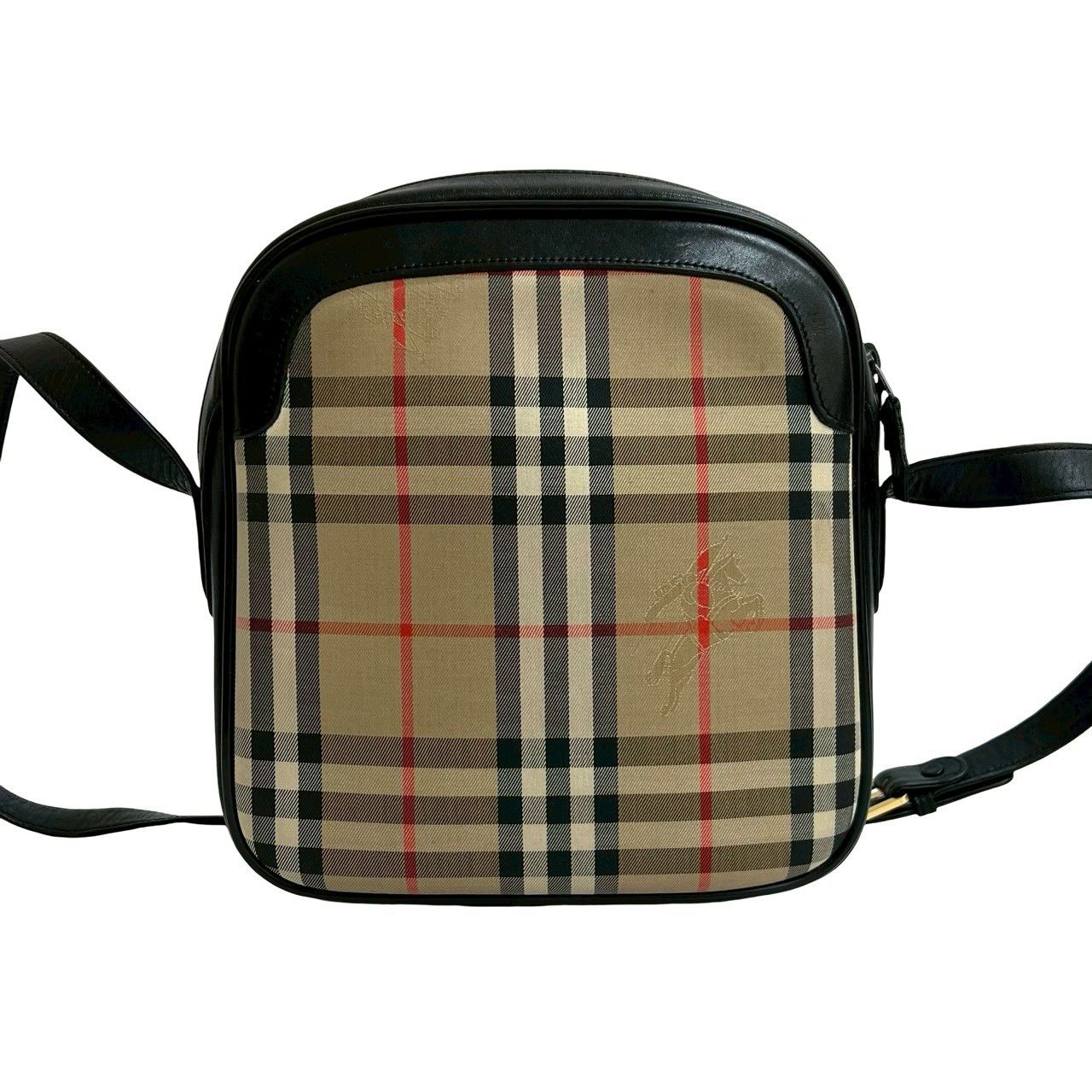 Burberry Burberry Burberrys Vintage Canvas Leather Shoulder Bag Leather Shoulder Bag DUTY FREE for USA Size ONE SIZE - 4 Thumbnail