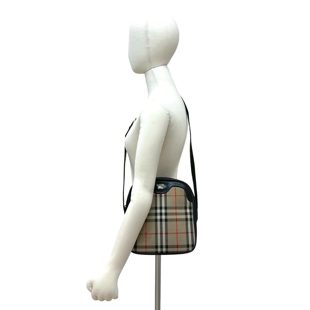 Burberry Burberry Burberrys Vintage Canvas Leather Shoulder Bag Leather Shoulder Bag DUTY FREE for USA Size ONE SIZE - 3 Thumbnail
