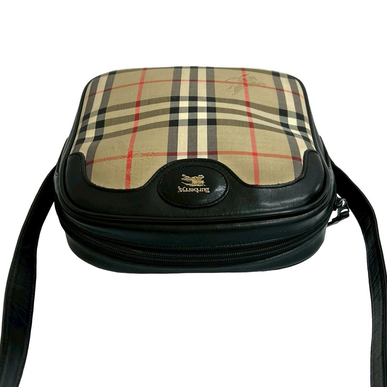 Burberry Burberry Burberrys Vintage Canvas Leather Shoulder Bag Leather Shoulder Bag DUTY FREE for USA Size ONE SIZE - 5 Thumbnail