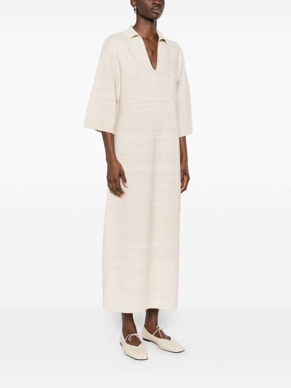 Fabiana Filippi WOOL AND COTTON SHIRTDRESS Size S / US 4 / IT 40 - 3 Thumbnail