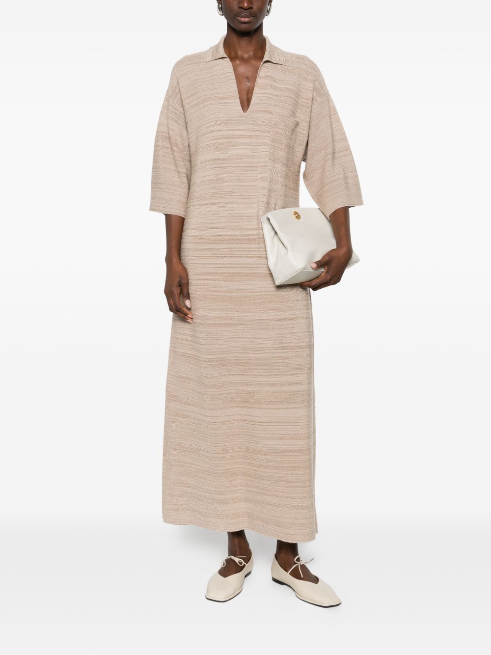 Fabiana Filippi WOOL AND COTTON SHIRTDRESS Size XS / US 0-2 / IT 36-38 - 4 Thumbnail