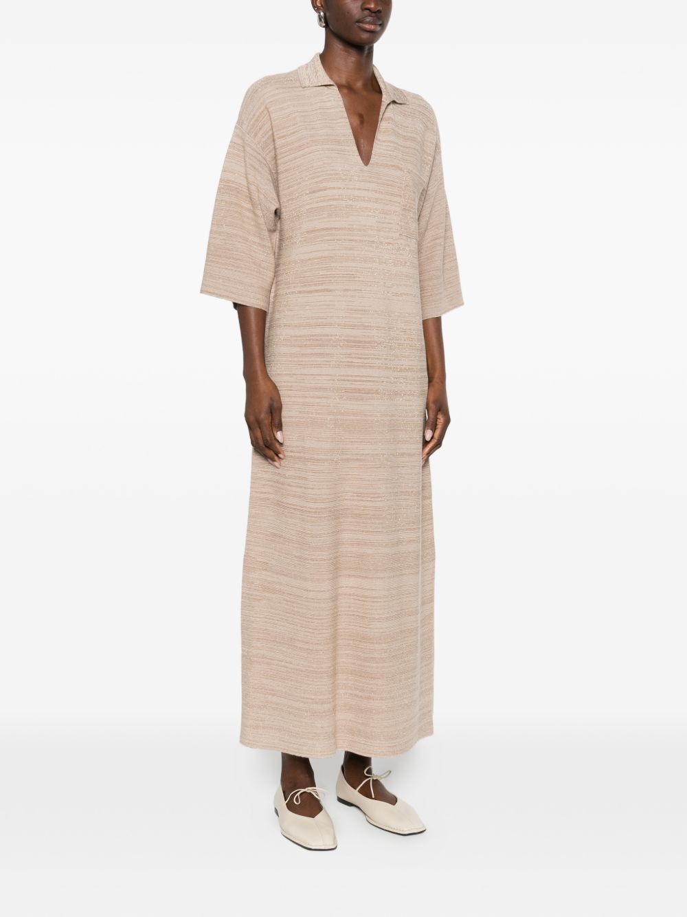 Fabiana Filippi WOOL AND COTTON SHIRTDRESS Size M / US 6-8 / IT 42-44 - 2 Thumbnail