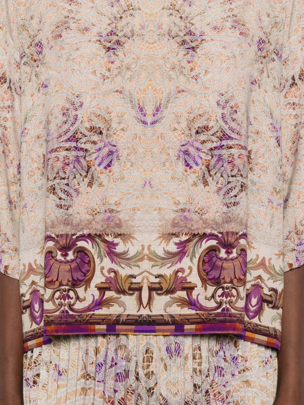 Pierre-Louis Mascia PRINTED SILK BLOUSE Size L / US 10 / IT 46 - 2 Thumbnail