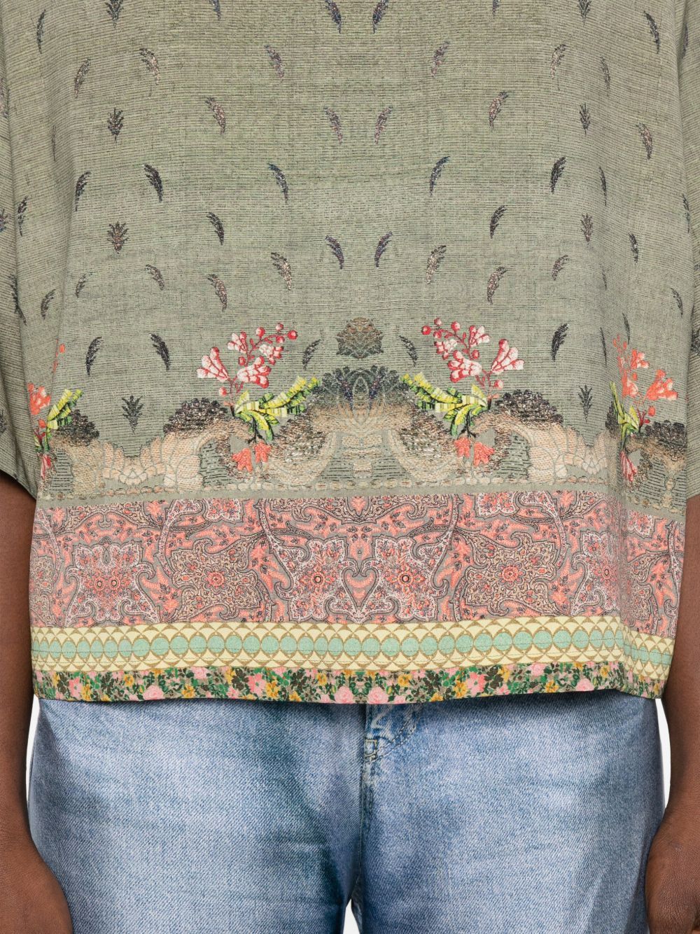 Pierre-Louis Mascia PRINTED SILK BLOUSE Size M / US 6-8 / IT 42-44 - 4 Thumbnail