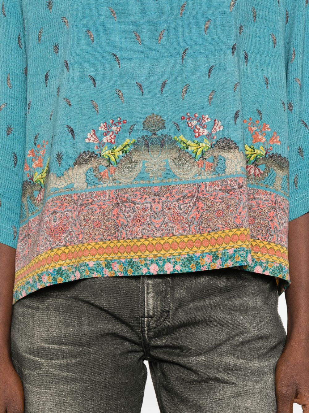 Pierre-Louis Mascia PRINTED SILK BLOUSE Size S / US 4 / IT 40 - 5 Thumbnail