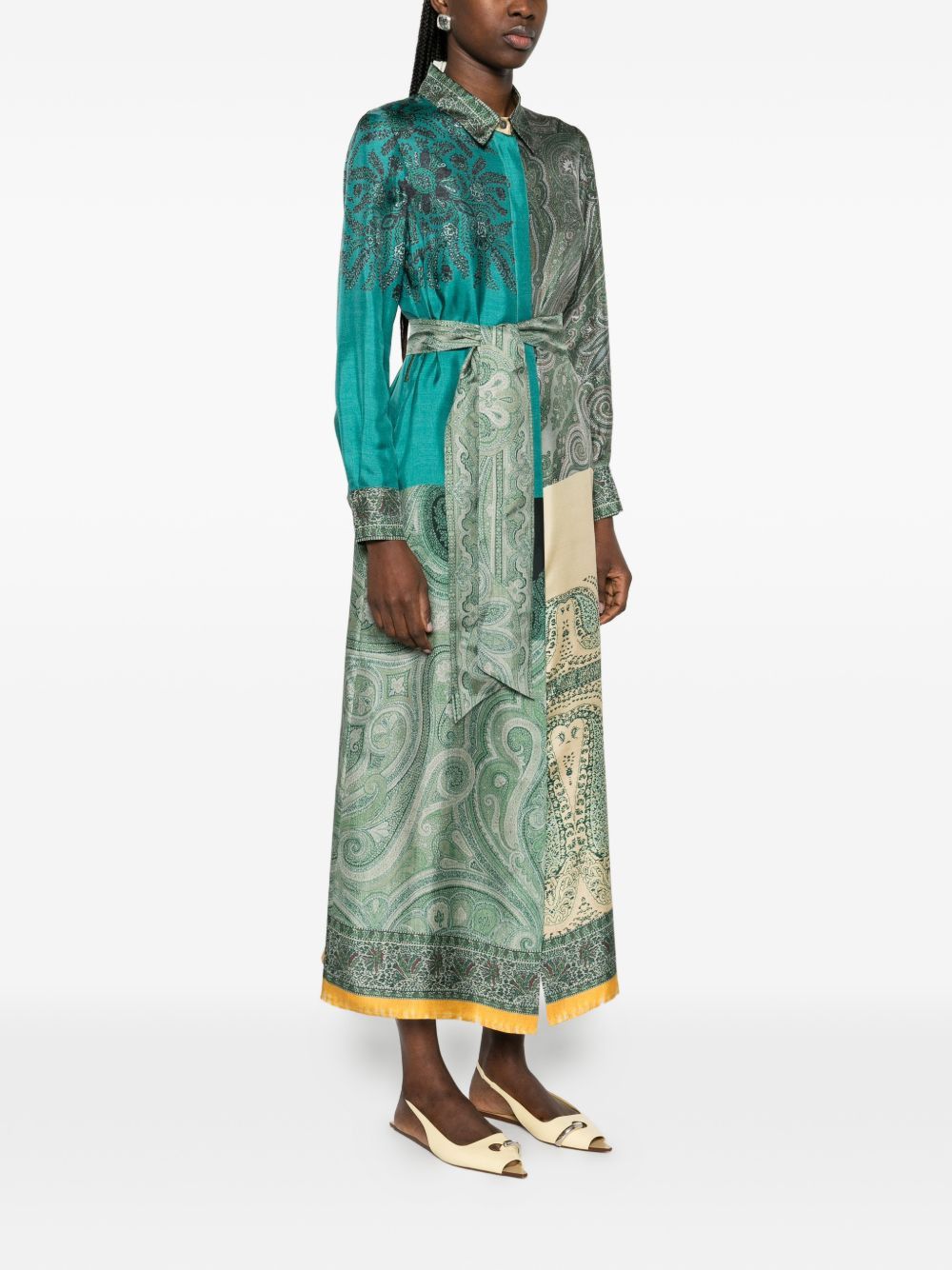 Pierre-Louis Mascia PRINTED SILK DRESS Size M / US 6-8 / IT 42-44 - 3 Thumbnail