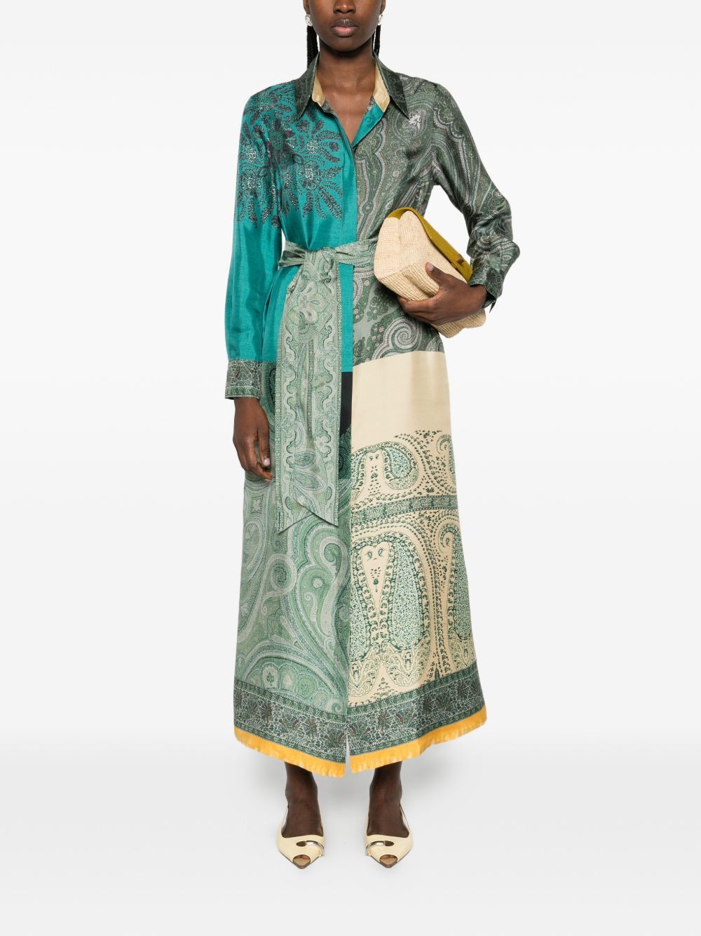 Pierre-Louis Mascia PRINTED SILK DRESS Size S / US 4 / IT 40 - 4 Thumbnail