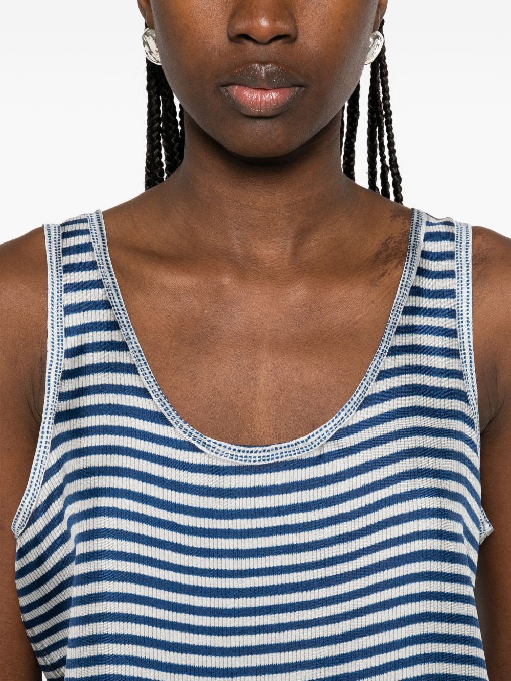 Pierre-Louis Mascia STRIPED SILK TANK TOP Size S / US 4 / IT 40 - 5 Thumbnail