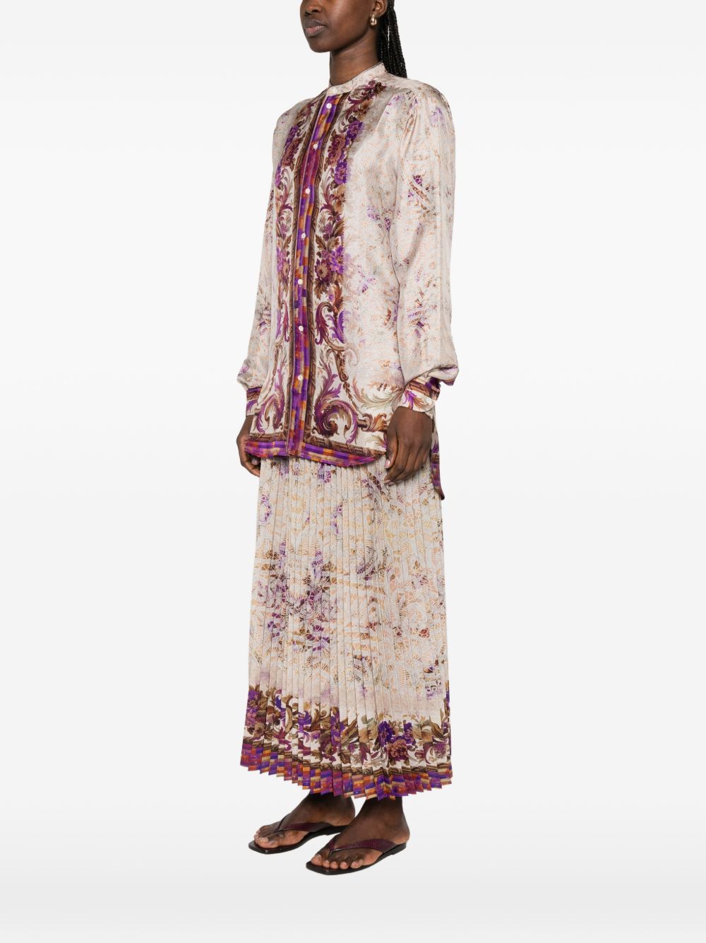 Pierre-Louis Mascia PRINTED SILK SHIRT Size L / US 10 / IT 46 - 5 Thumbnail