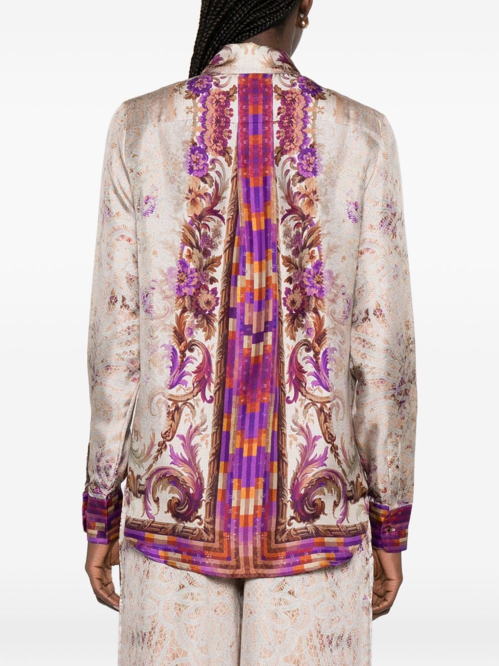 Pierre-Louis Mascia PRINTED SILK SHIRT Size M / US 6-8 / IT 42-44 - 3 Thumbnail
