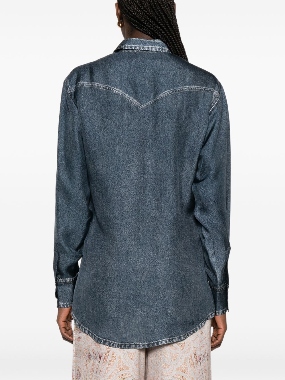 Pierre-Louis Mascia SILK SHIRT Size XS / US 0-2 / IT 36-38 - 5 Thumbnail