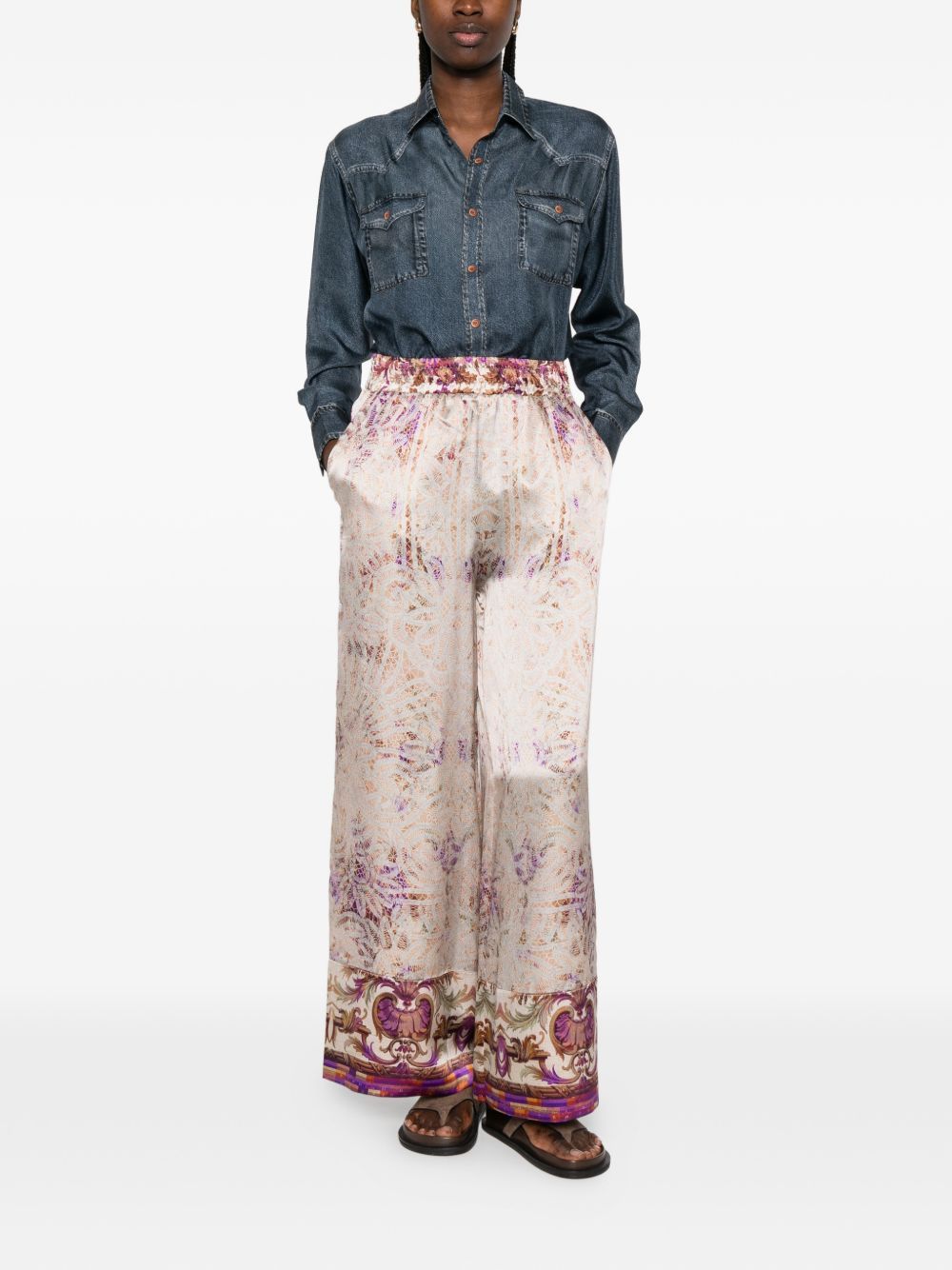 Pierre-Louis Mascia SILK SHIRT Size XS / US 0-2 / IT 36-38 - 2 Thumbnail