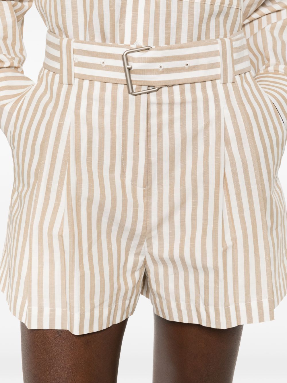 Iro ANEMONE STRIPED COTTON SHORTS Size 28" / US 6 / IT 42 - 3 Thumbnail