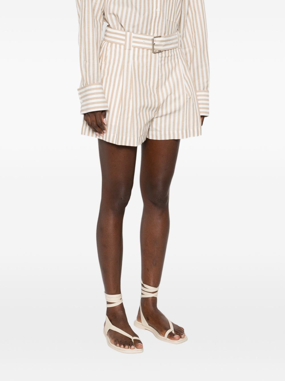 Iro ANEMONE STRIPED COTTON SHORTS Size 28" / US 6 / IT 42 - 2 Thumbnail