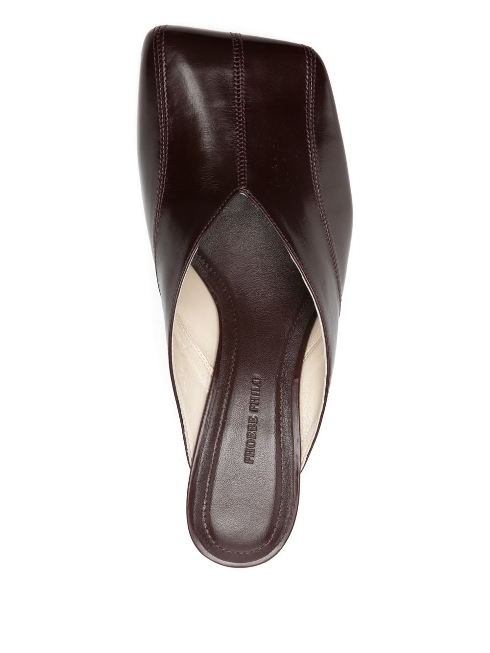 Phoebe Philo TILT LEATHER MULES Size US 9 / IT 39 - 3 Thumbnail