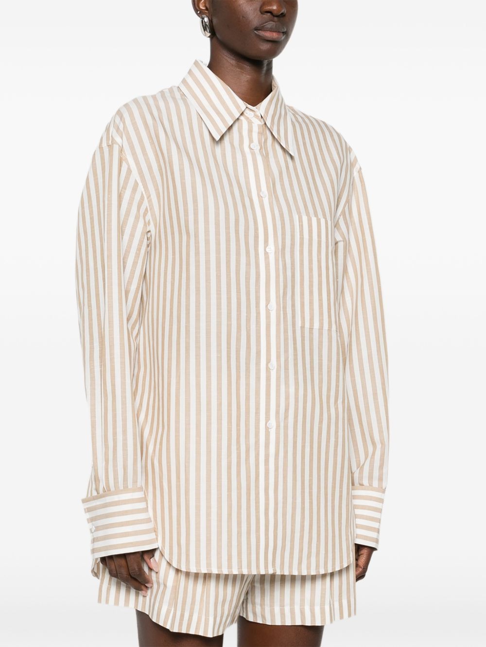 Iro AZALOA STRIPED COTTON BLOUSE Size S / US 4 / IT 40 - 5 Thumbnail