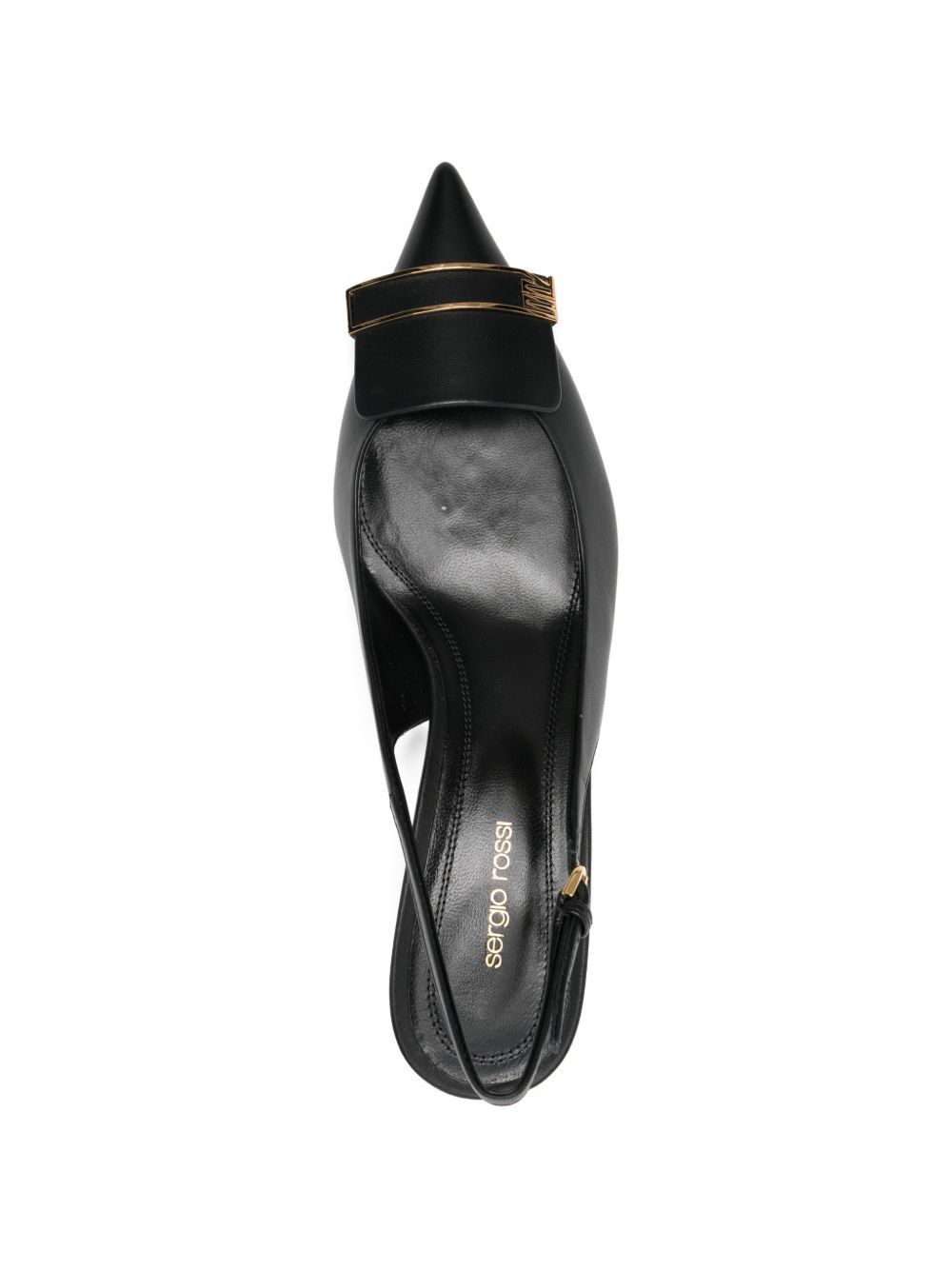 Sergio Rossi LEATHER SLINGBACK PUMPS Size US 9 / IT 39 - 3 Thumbnail