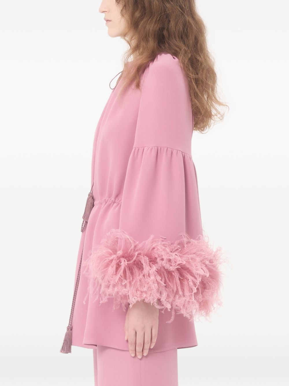 Valentino FEATHERED SILK TOP Size M / US 6-8 / IT 42-44 - 5 Thumbnail