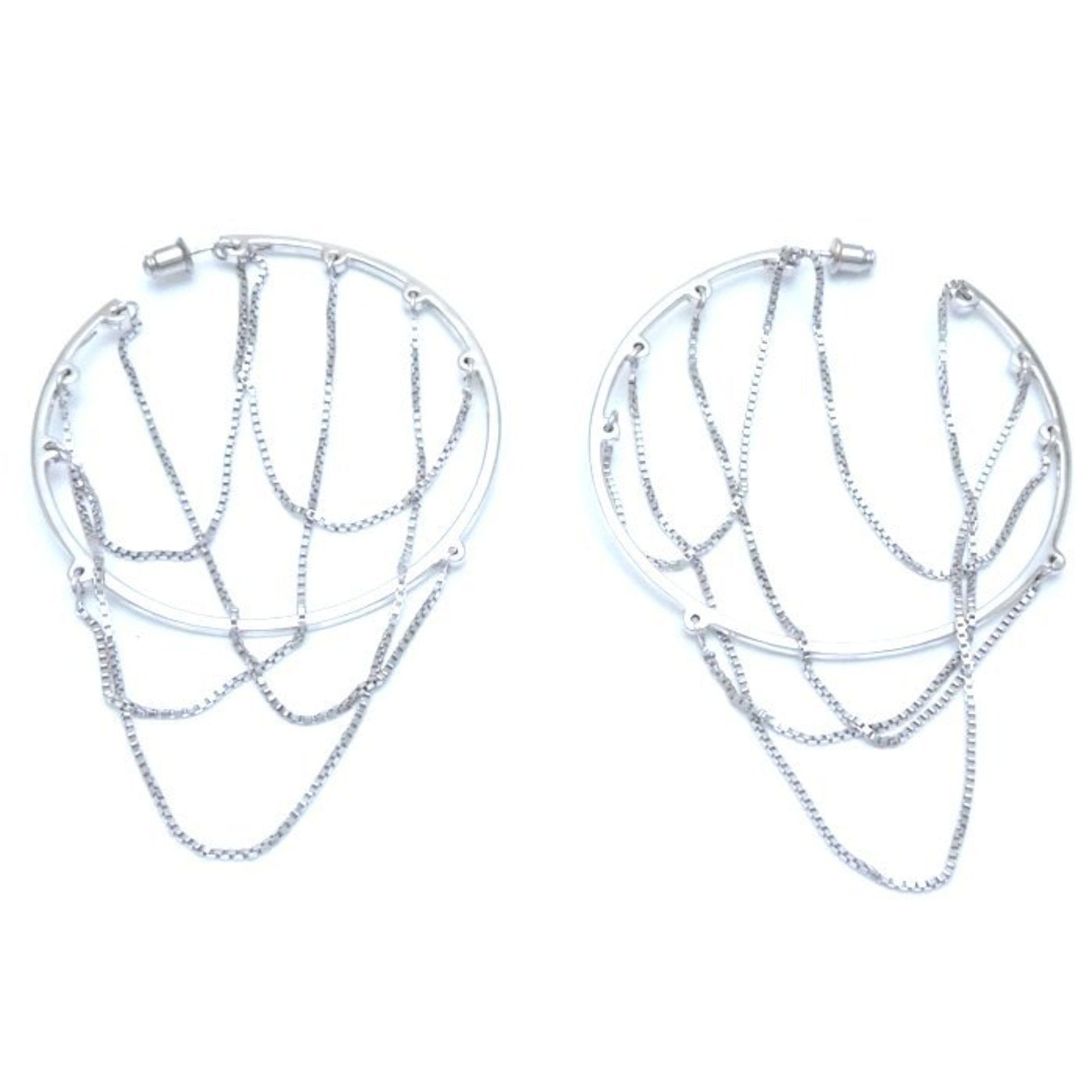 Dior Christian Dior hoop chain earrings in 925 silver (292968) Size ONE SIZE - 2 Thumbnail