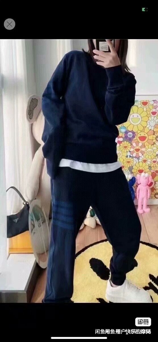Thom Browne Thom Browne Navy Blue Sports Set Size US XS / EU 42 / 0 - 9 Thumbnail