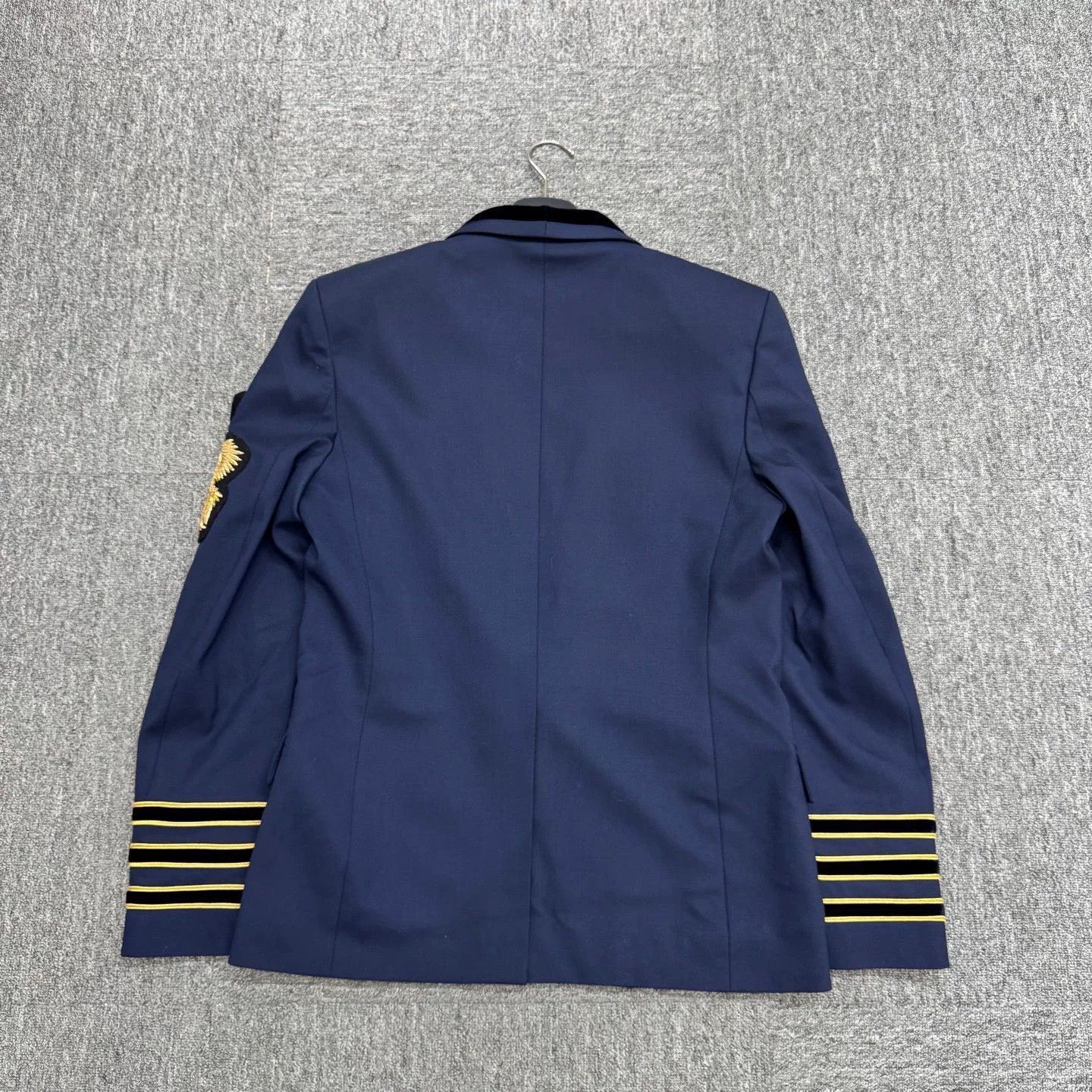 Balmain Balmain Navy Double-Breasted Blazer with Embroidery Size US M / EU 48-50 / 2 - 2 Thumbnail