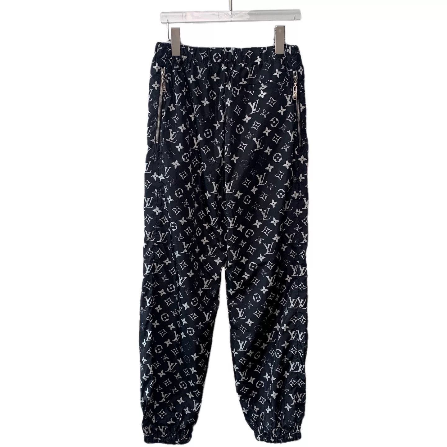 Louis Vuitton Louis Vuitton Black Floral Branded Pants Size 34" / US 12 / IT 48 - 3 Thumbnail