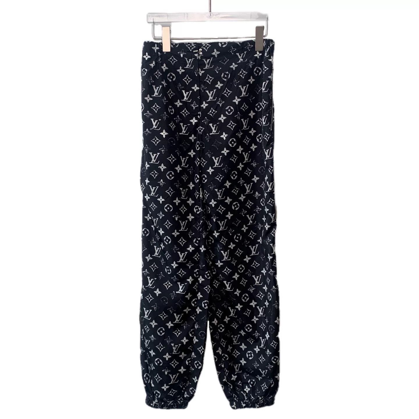 Louis Vuitton Louis Vuitton Black Floral Branded Pants Size 34" / US 12 / IT 48 - 4 Thumbnail