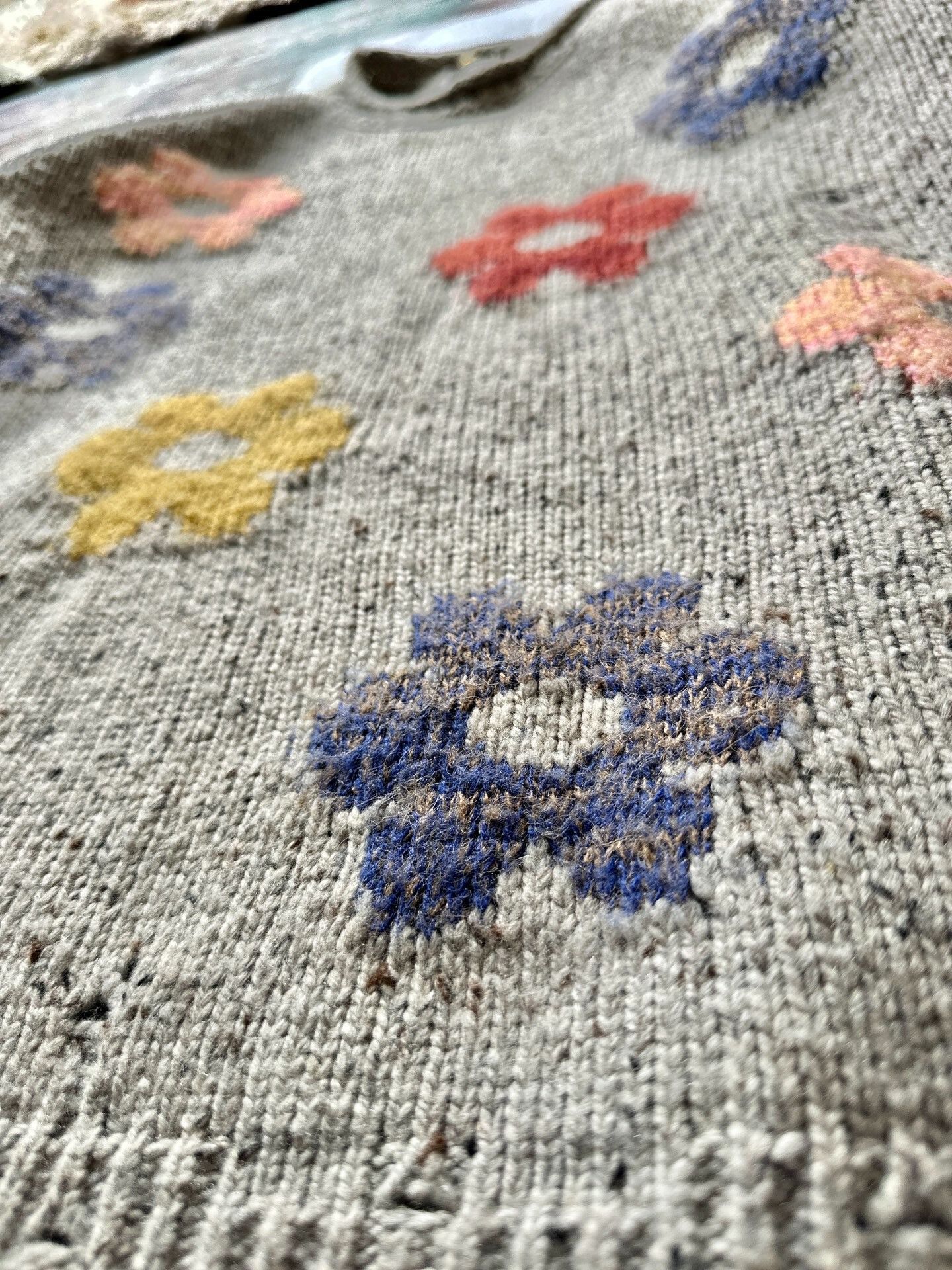 Undercover Undercover Knit Sweater with Floral Patterns Size M / US 6-8 / IT 42-44 - 5 Thumbnail