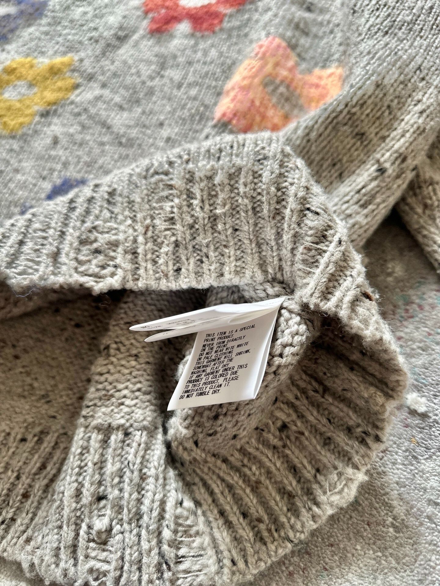 Undercover Undercover Knit Sweater with Floral Patterns Size M / US 6-8 / IT 42-44 - 6 Thumbnail
