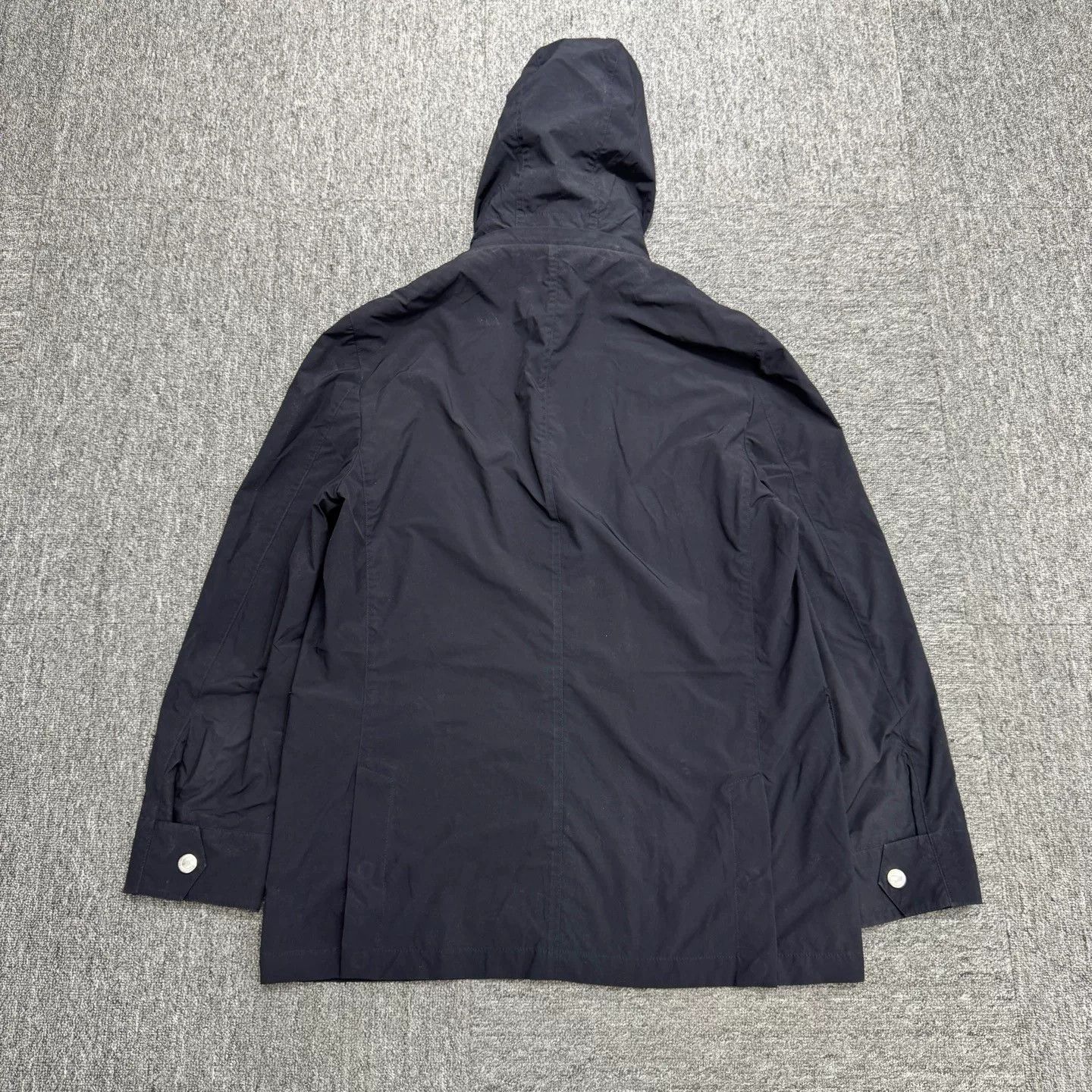 Brunello Cucinelli Brunello Cucinelli Navy Windbreaker Coat Size US M / EU 48-50 / 2 - 2 Thumbnail