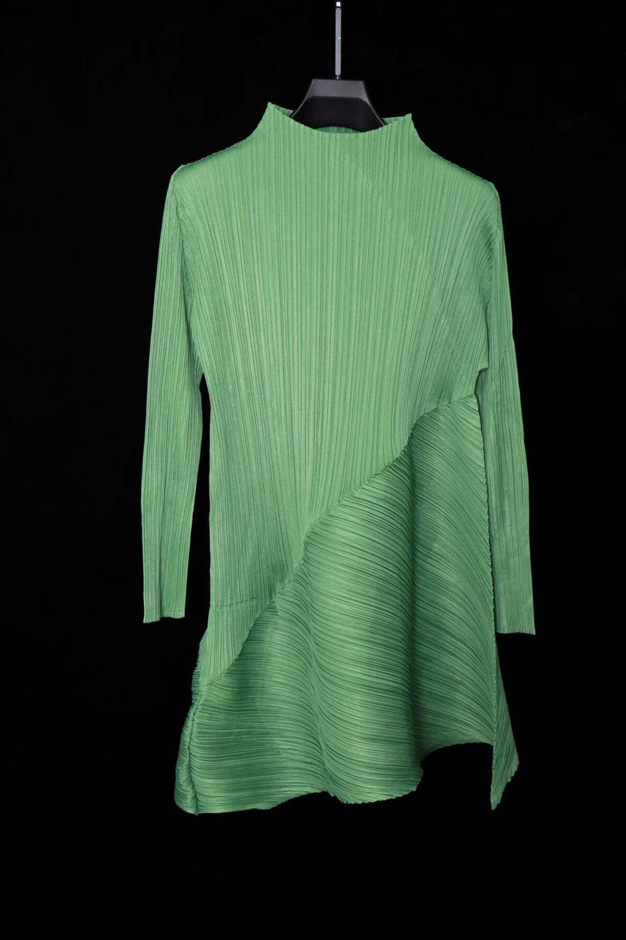 Issey Miyake Issey Miyake Green Pleated Dress Size L / US 10 / IT 46 - 3 Thumbnail