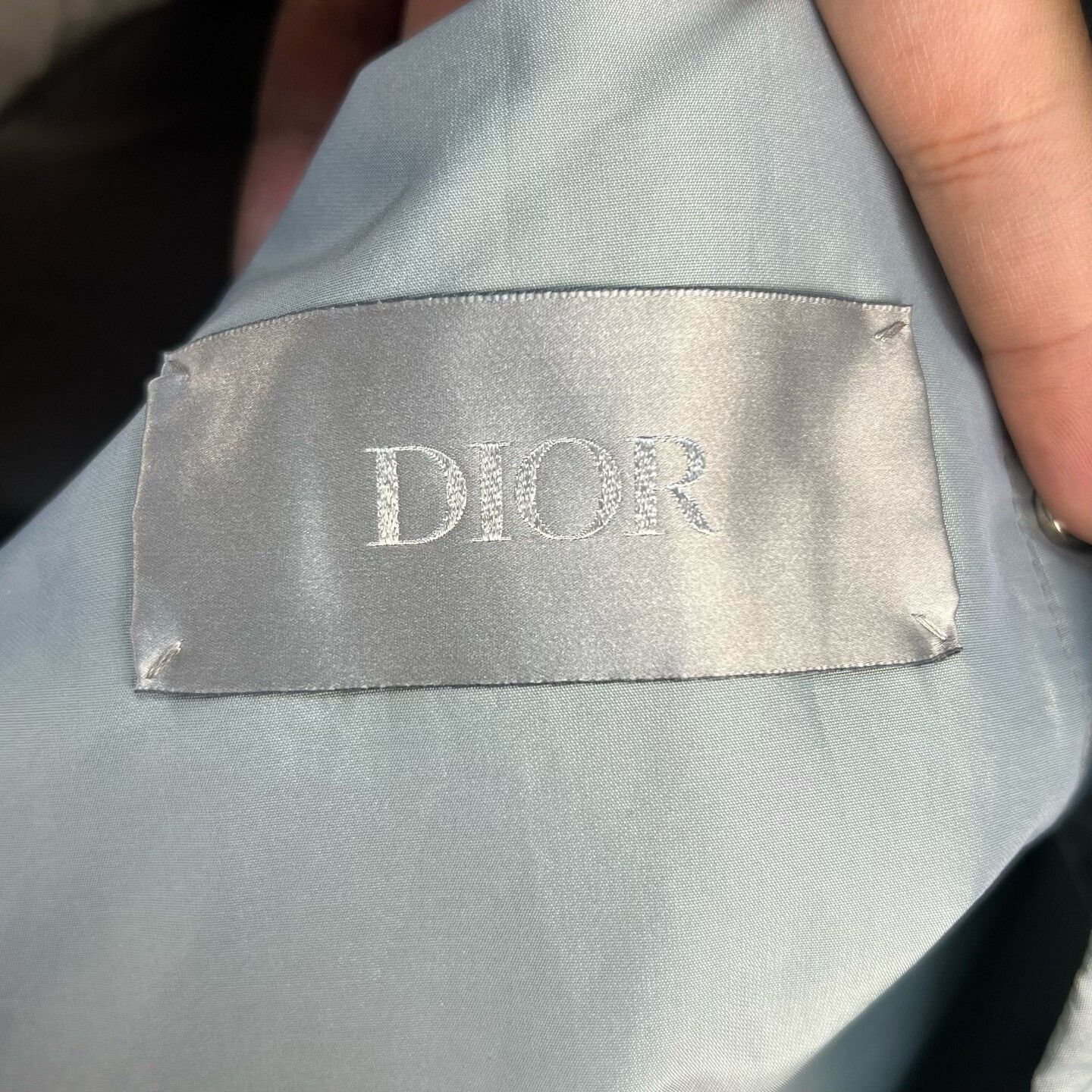 Dior Dior Light Blue Embroidered Logo Jacket Size US L / EU 52-54 / 3 - 4 Thumbnail