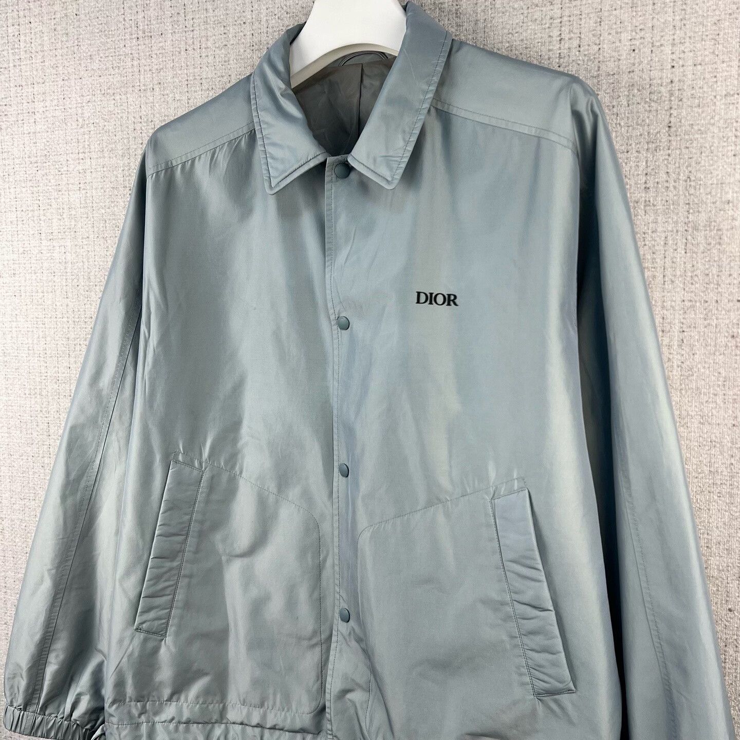 Dior Dior Light Blue Embroidered Logo Jacket Size US L / EU 52-54 / 3 - 2 Thumbnail