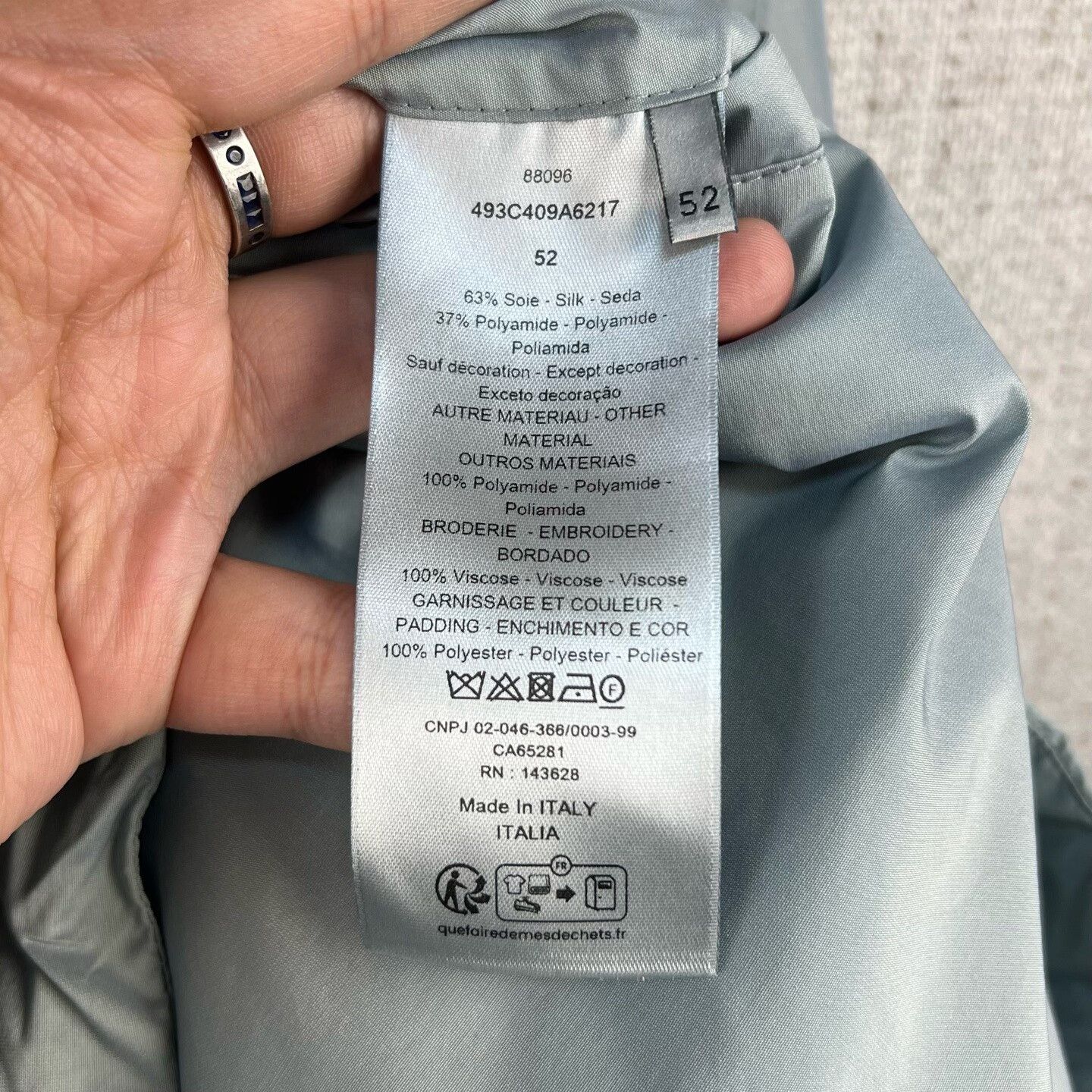 Dior Dior Light Blue Embroidered Logo Jacket Size US L / EU 52-54 / 3 - 5 Thumbnail