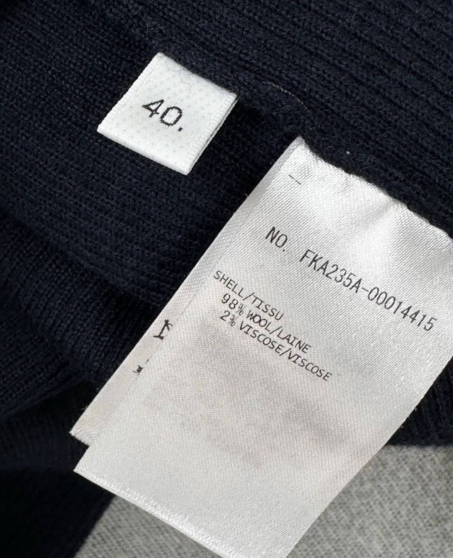 Thom Browne Thom Browne Navy Turtleneck Sweater Size US XXS / EU 40 - 6 Thumbnail