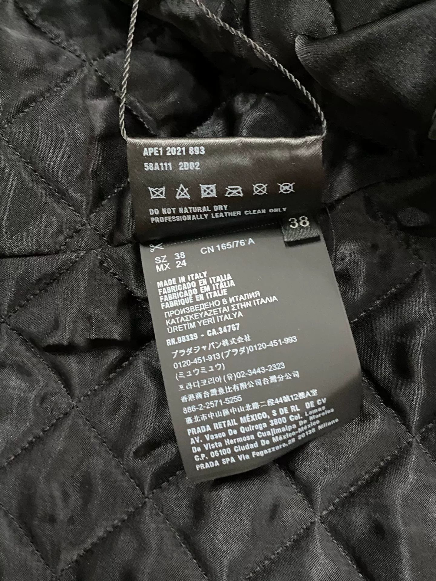 Prada Prada Motorcycle Leather Jacket Size 38 Size US XS / EU 42 / 0 - 7 Thumbnail