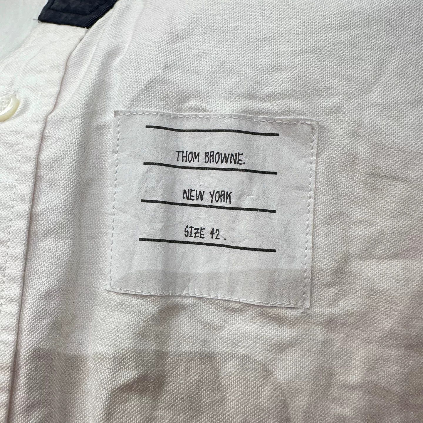 Thom Browne Thom Browne Decorative Tie White Shirt Size US XS / EU 42 / 0 - 6 Thumbnail