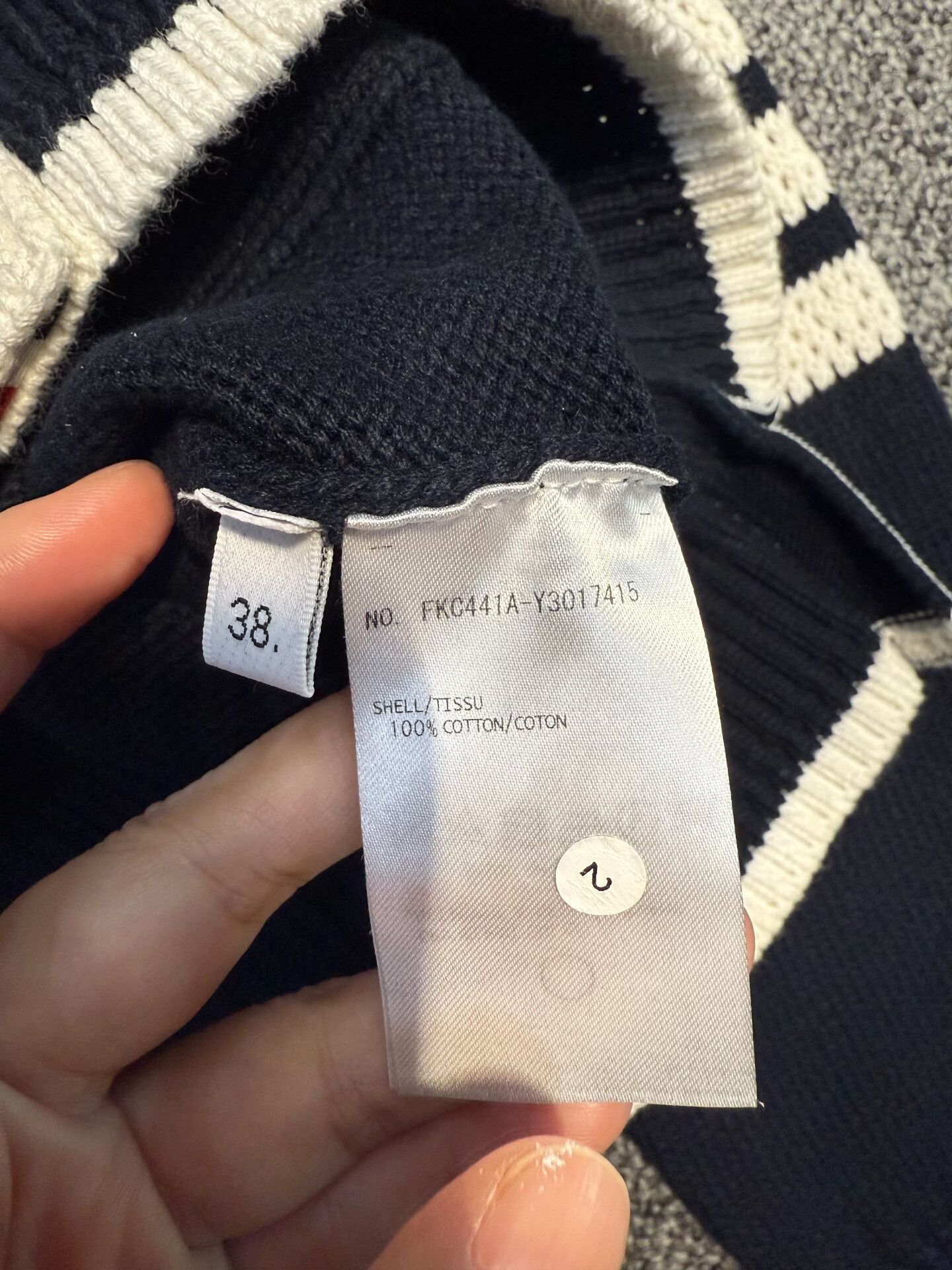 Thom Browne Thom Browne Navy Blue Cardigan with Stripes Size US S / EU 44-46 / 1 - 3 Thumbnail