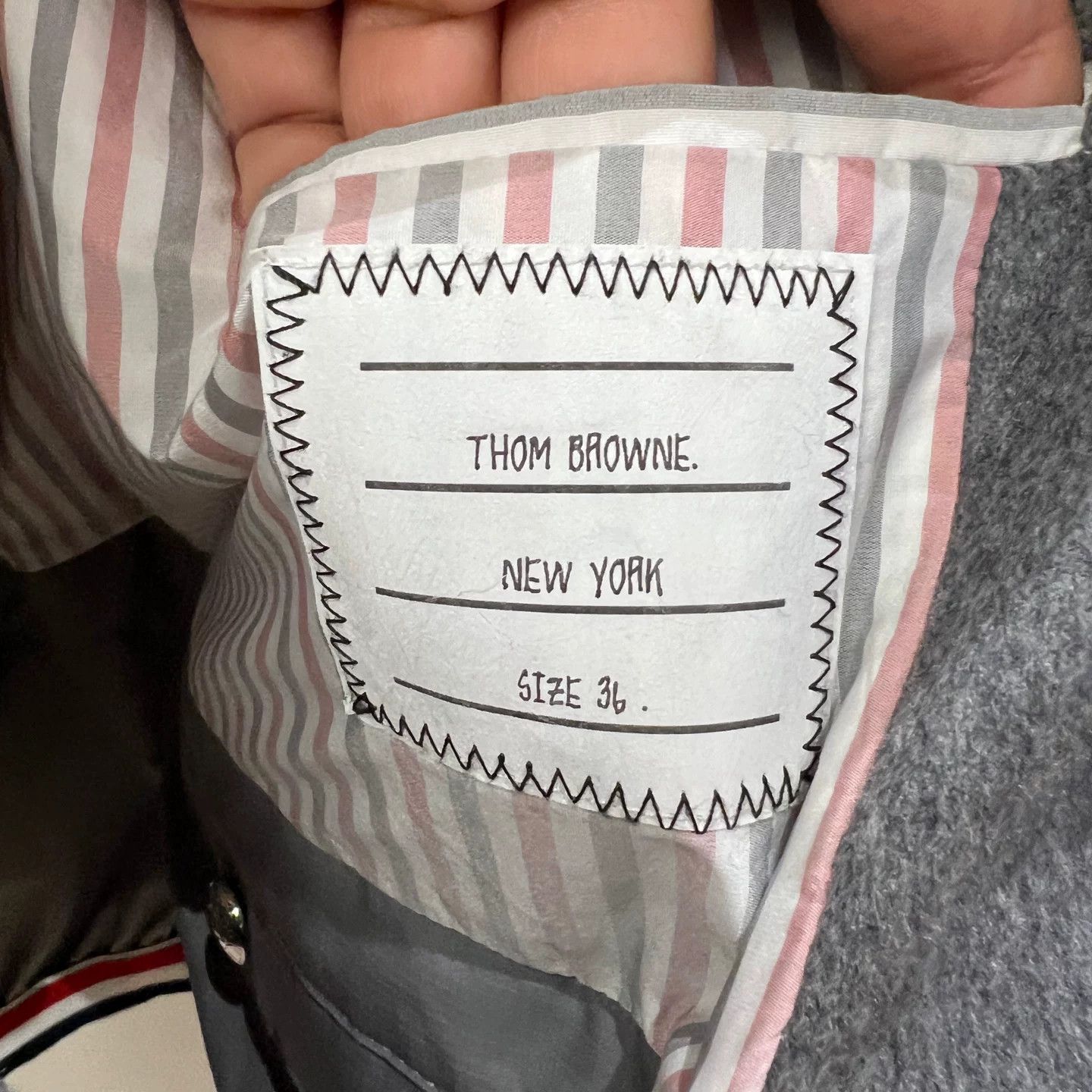 Thom Browne Thom Browne Gray Hooded Cashmere Jacket Size US S / EU 44-46 / 1 - 6 Thumbnail