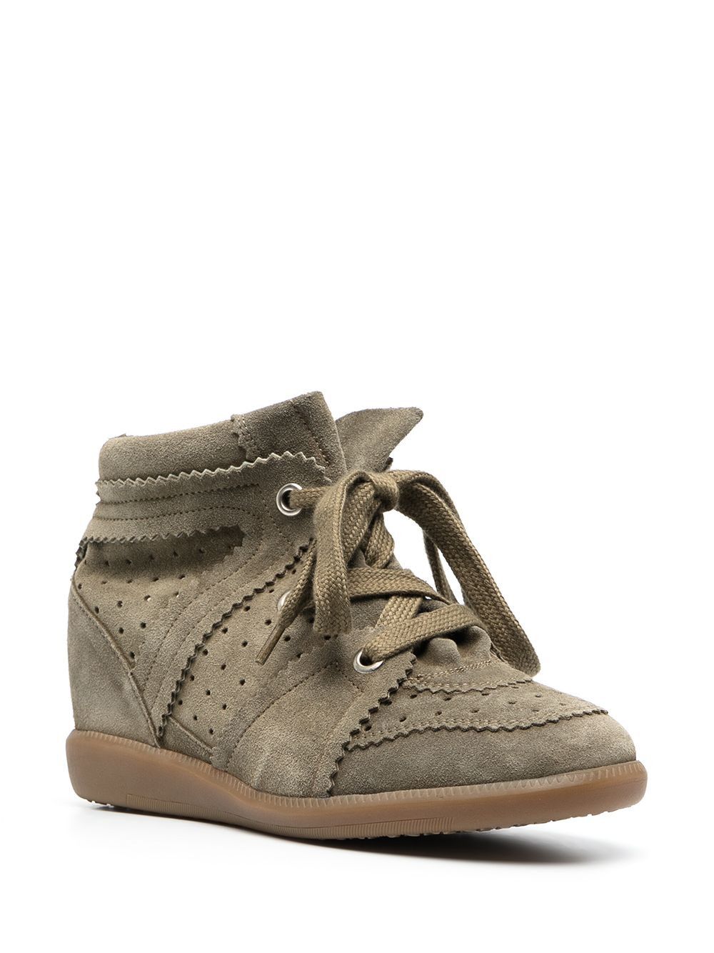 Isabel Marant BOBBY LEATHER SNEAKERS Size US 7 / IT 37 - 4 Thumbnail