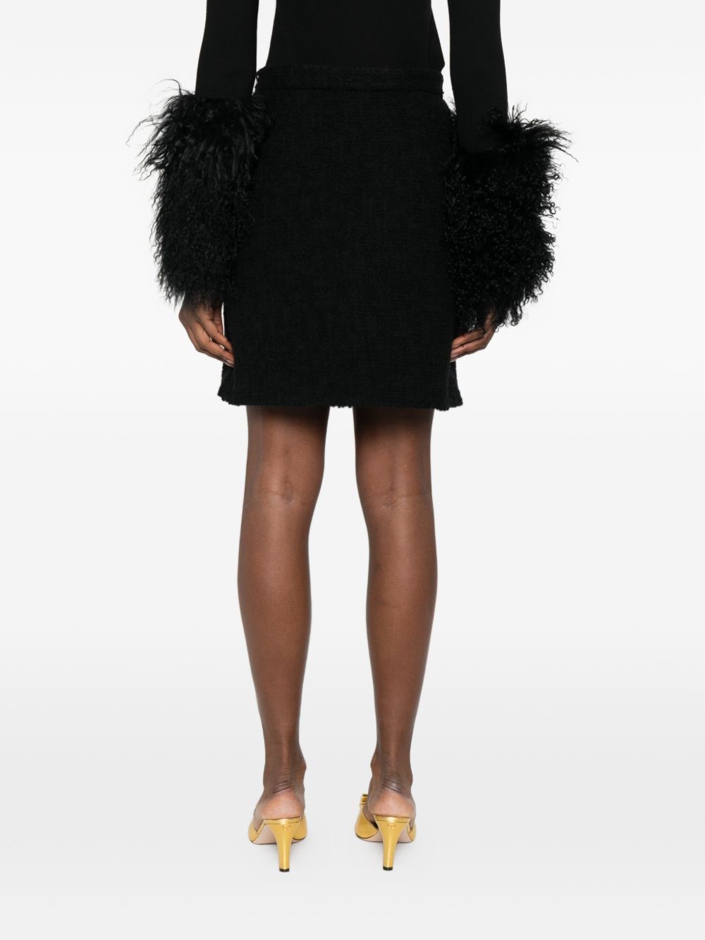 Valentino VLOGO SIGNATURE WOOL SKIRT Size 30" / US 8 / IT 44 - 2 Thumbnail