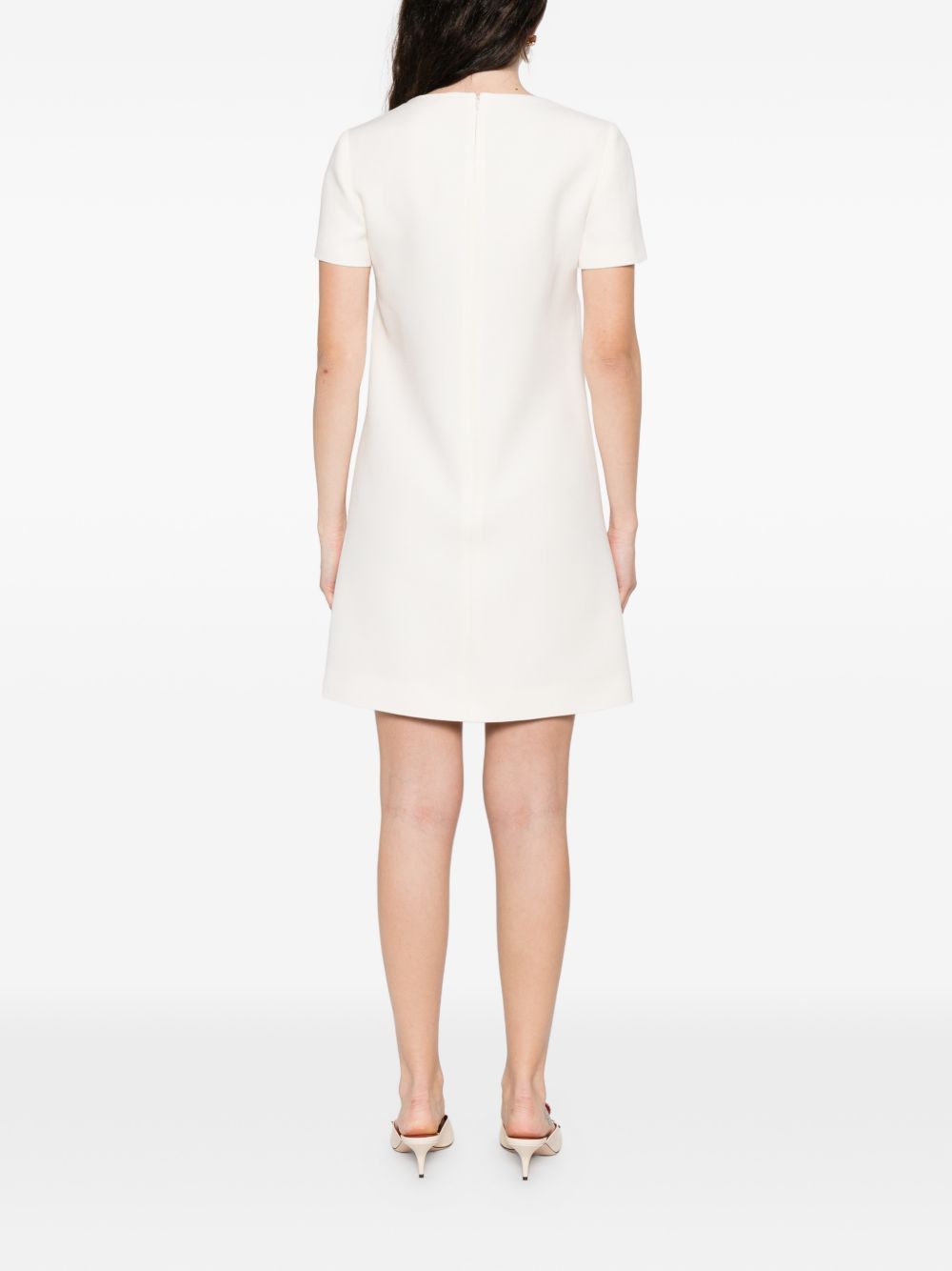 Valentino WOOL AND SILK BLEND SHORT DRESS Size M / US 6-8 / IT 42-44 - 5 Thumbnail