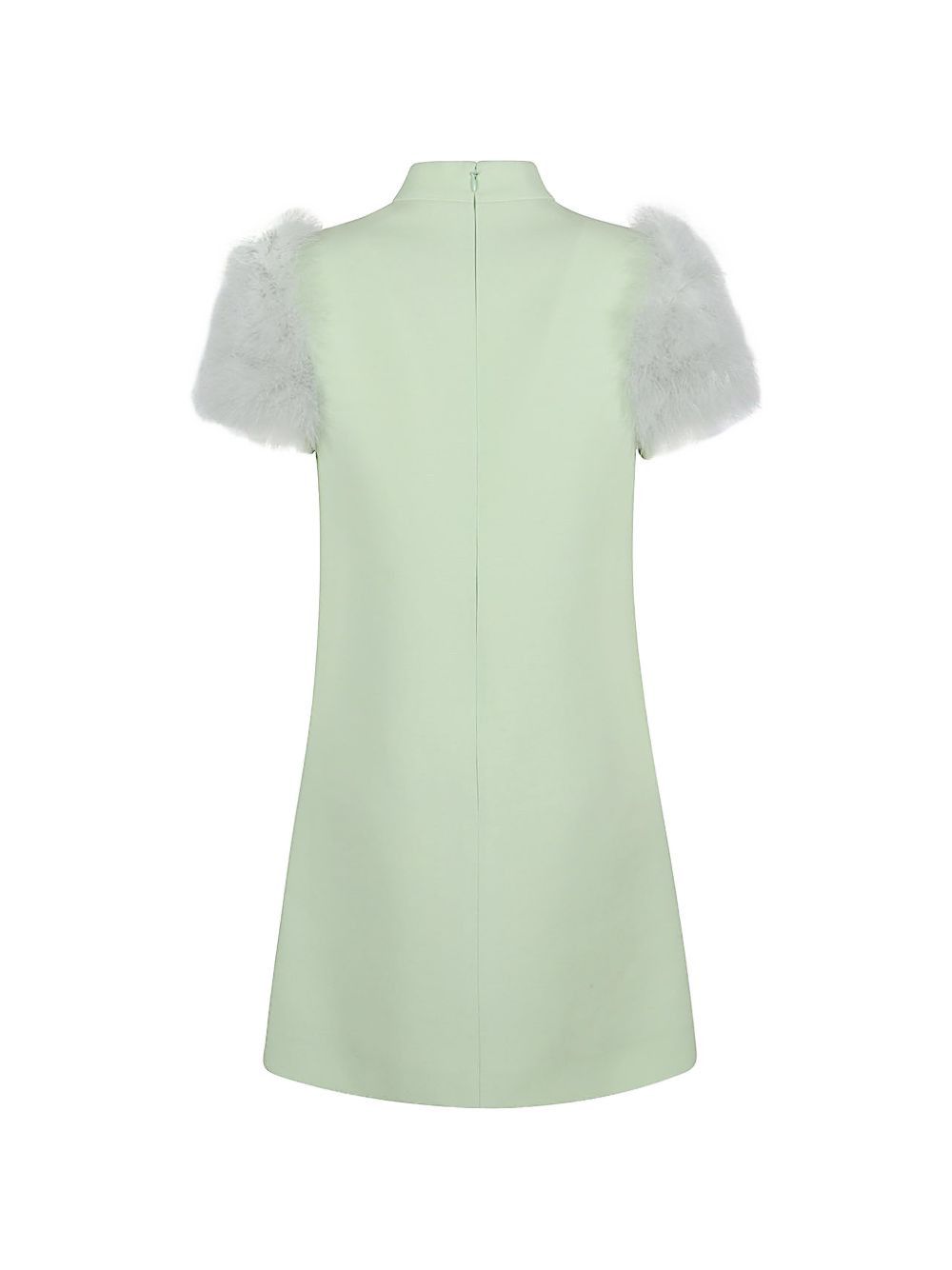 Valentino FEATHERED WOOL AND SILK DRESS Size S / US 4 / IT 40 - 3 Thumbnail