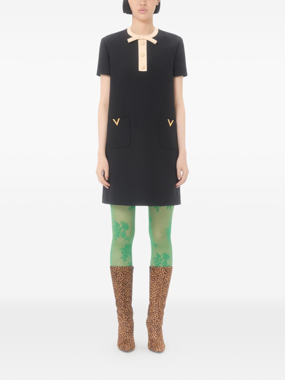 Valentino WOOL AND SILK BLEND DRESS Size S / US 4 / IT 40 - 5 Thumbnail