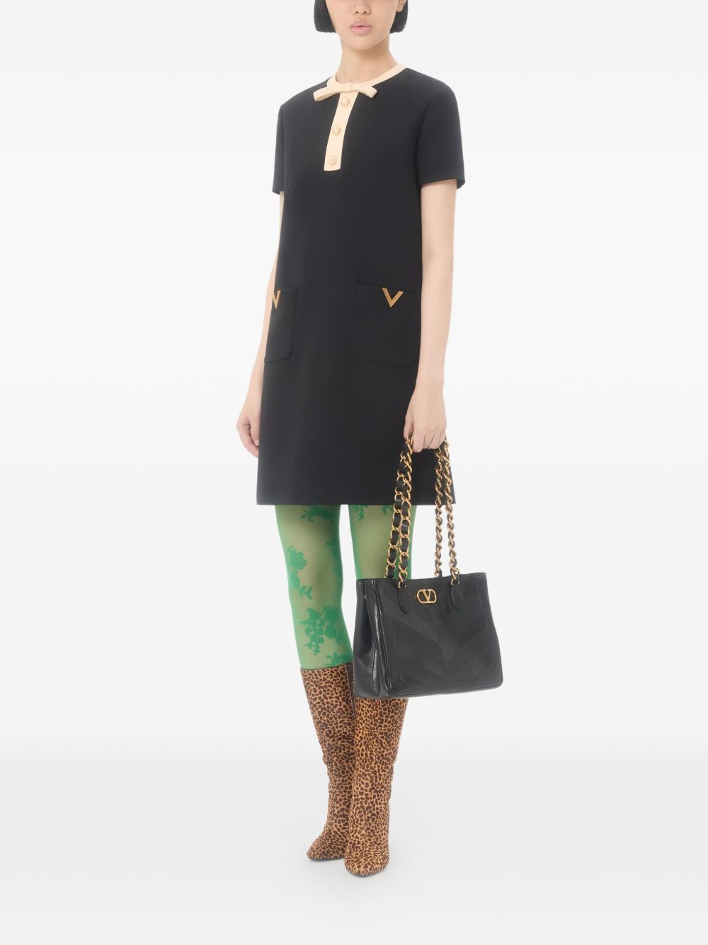 Valentino WOOL AND SILK BLEND DRESS Size S / US 4 / IT 40 - 2 Thumbnail
