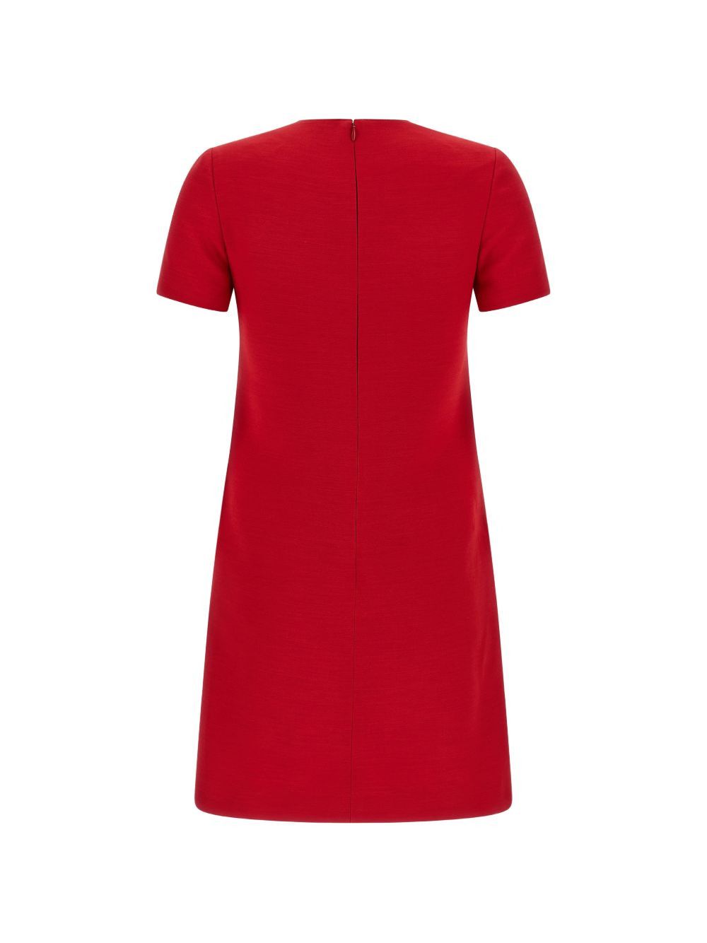 Valentino VLOGO SIGNATURE WOOL AND SILK DRESS Size S / US 4 / IT 40 - 3 Thumbnail
